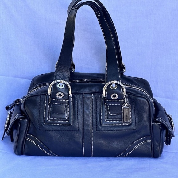 Coach Handbags - Coach Legacy Leather Slim Tote Black 10036 – Classic Design